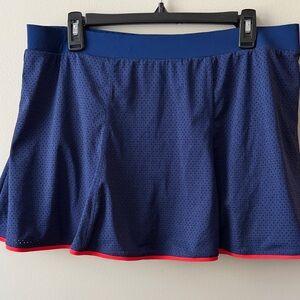 TAIL brand Navy Athletic Skirt with Red Trim